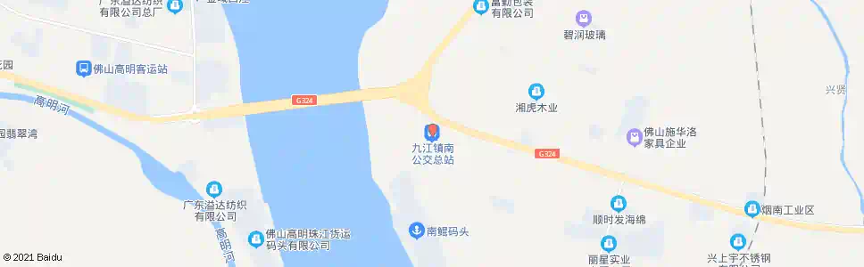 佛山九江镇南公交总站_公交站地图_佛山公交_妙搜公交查询2025