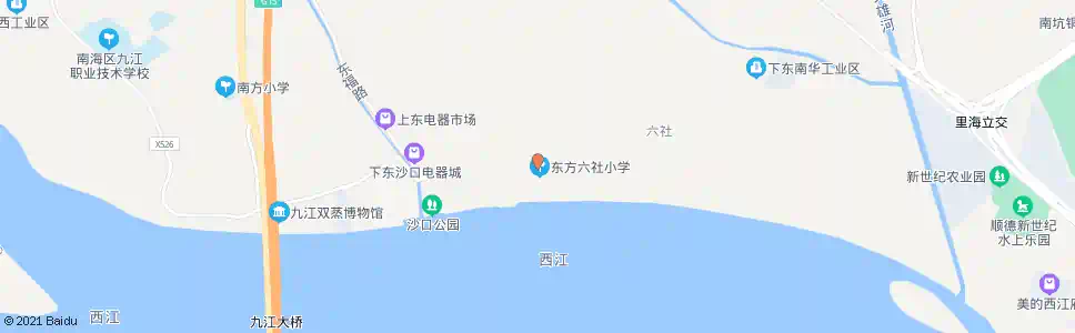 佛山下东小学_公交站地图_佛山公交_妙搜公交查询2025