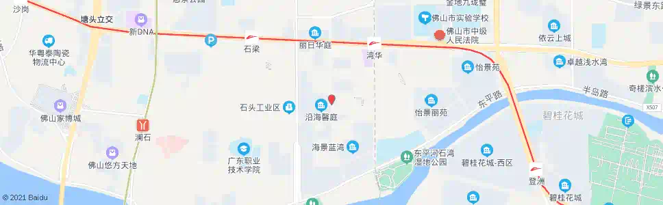 佛山港口路中_公交站地图_佛山公交_妙搜公交查询2025