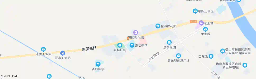 佛山杏坛行政服务中心_公交站地图_佛山公交_妙搜公交查询2025