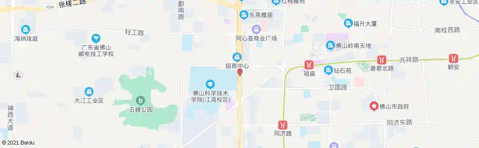 佛山江湾立交_公交站地图_佛山公交_妙搜公交查询2025