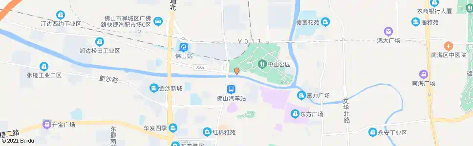 佛山汾江立交_公交站地图_佛山公交_妙搜公交查询2025