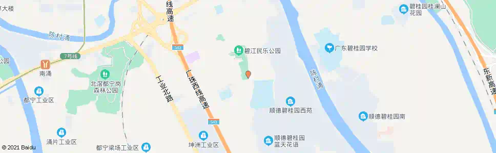 佛山碧江中学_公交站地图_佛山公交_妙搜公交查询2025
