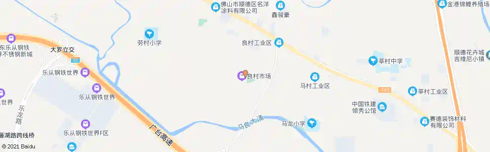 佛山良村村委_公交站地图_佛山公交_妙搜公交查询2025