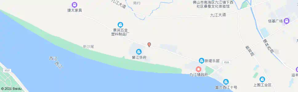 佛山九江上东_公交站地图_佛山公交_妙搜公交查询2025