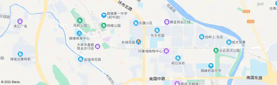 佛山东城花园_公交站地图_佛山公交_妙搜公交查询2025