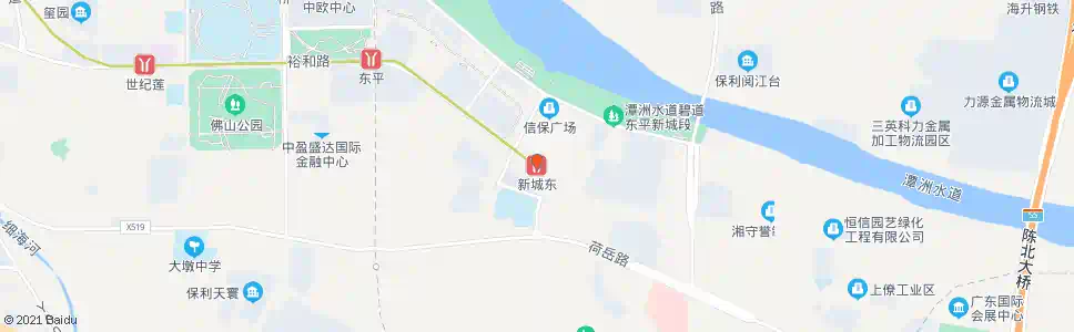 佛山新城东地铁站_公交站地图_佛山公交_妙搜公交查询2025