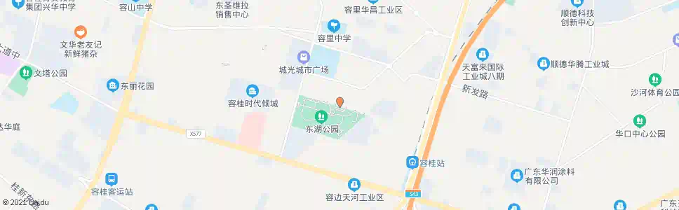 佛山东湖公园(北)_公交站地图_佛山公交_妙搜公交查询2025