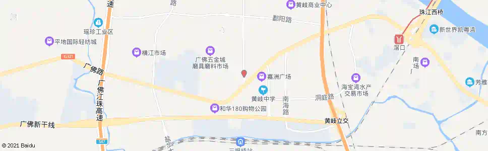 佛山黄海路_公交站地图_佛山公交_妙搜公交查询2025