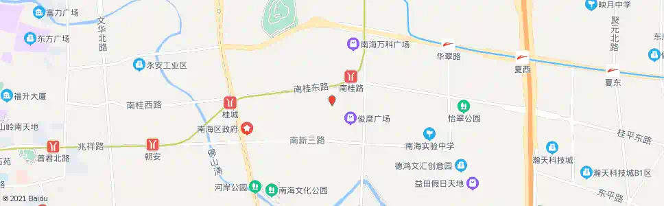 佛山花苑广场(南桂路地铁站)_公交站地图_佛山公交_妙搜公交查询2025