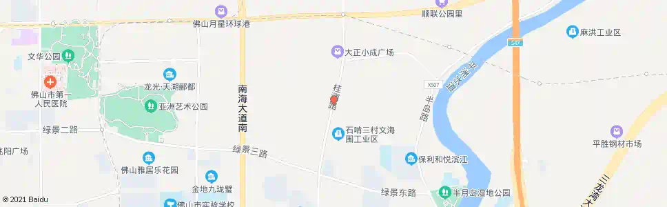 佛山桂澜路(鹿瓃村)_公交站地图_佛山公交_妙搜公交查询2025