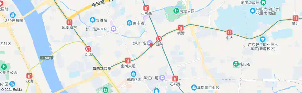 佛山信和广场(昌岗中路)_公交站地图_佛山公交_妙搜公交查询2025