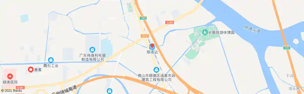 佛山广珠城轨顺德站_公交站地图_佛山公交_妙搜公交查询2025