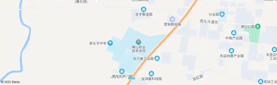 佛山佛山市职业技术学院_公交站地图_佛山公交_妙搜公交查询2025