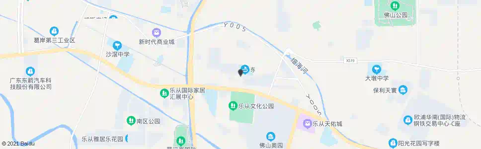 佛山东区体育公园_公交站地图_佛山公交_妙搜公交查询2025