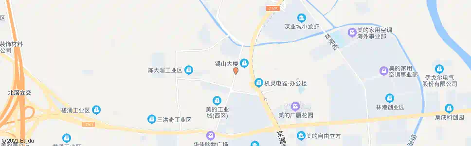 佛山工业大道中_公交站地图_佛山公交_妙搜公交查询2025