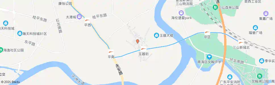 佛山平东村委_公交站地图_佛山公交_妙搜公交查询2025