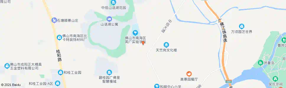 佛山中信山语湖总站_公交站地图_佛山公交_妙搜公交查询2025