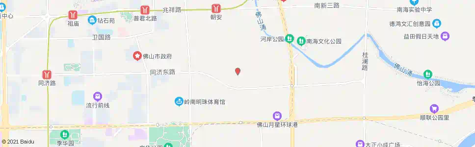 佛山朝安路南_公交站地图_佛山公交_妙搜公交查询2025