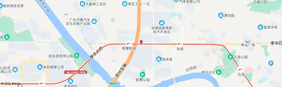 佛山季华二路(南)_公交站地图_佛山公交_妙搜公交查询2025
