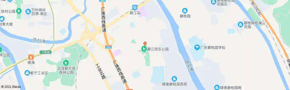 佛山碧江民乐公园_公交站地图_佛山公交_妙搜公交查询2025