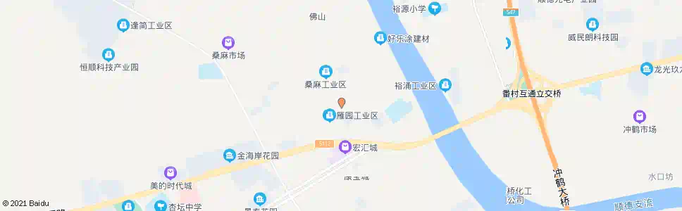 佛山桑麻丰沙_公交站地图_佛山公交_妙搜公交查询2025
