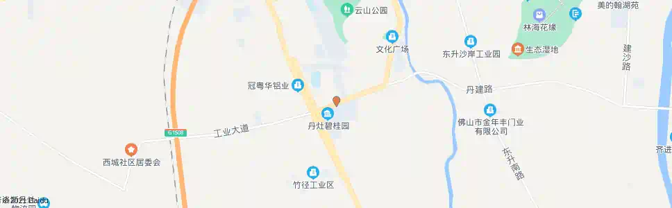 佛山丹灶中心小学_公交站地图_佛山公交_妙搜公交查询2025