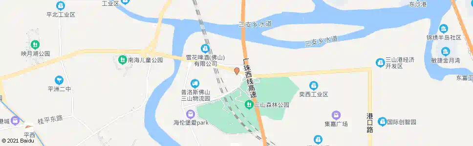 佛山三山港中心小学_公交站地图_佛山公交_妙搜公交查询2025