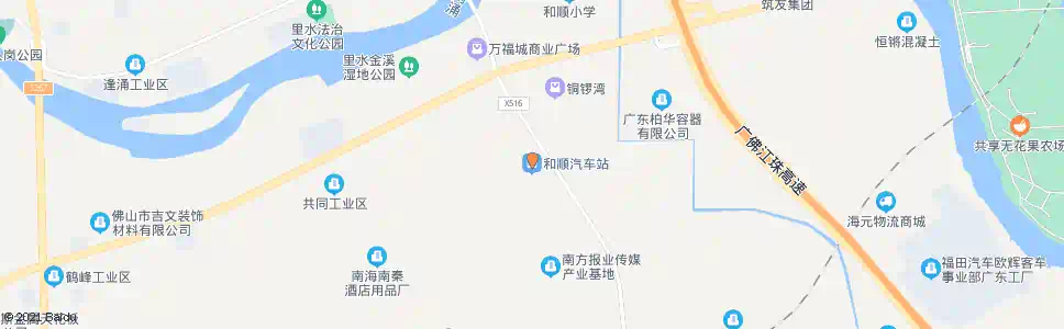 佛山中部枢纽_公交站地图_佛山公交_妙搜公交查询2025