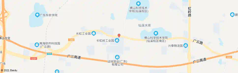 佛山长虹岭工业园_公交站地图_佛山公交_妙搜公交查询2025