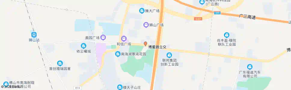 佛山狮山政府_公交站地图_佛山公交_妙搜公交查询2025