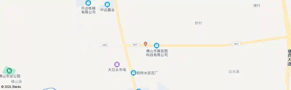 佛山张边村_公交站地图_佛山公交_妙搜公交查询2025