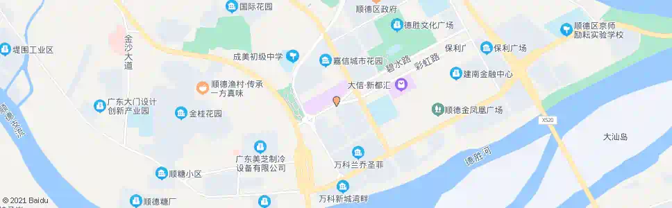 佛山嘉信城市广场_公交站地图_佛山公交_妙搜公交查询2025