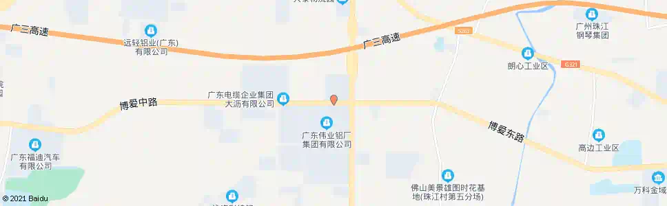 佛山博爱虹岭路口_公交站地图_佛山公交_妙搜公交查询2025