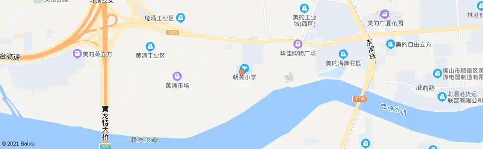 佛山朝亮小学_公交站地图_佛山公交_妙搜公交查询2025