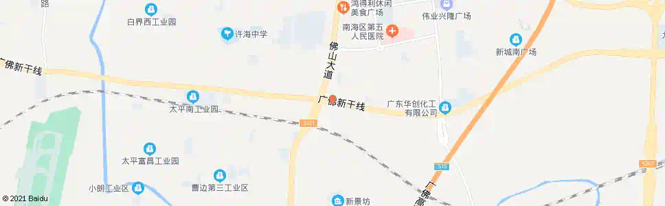 佛山广佛钟边路口_公交站地图_佛山公交_妙搜公交查询2025