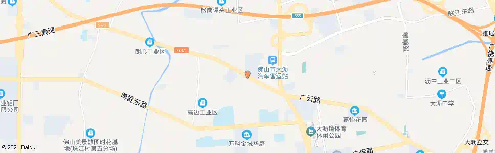 佛山综合市场(大沥车站)_公交站地图_佛山公交_妙搜公交查询2025