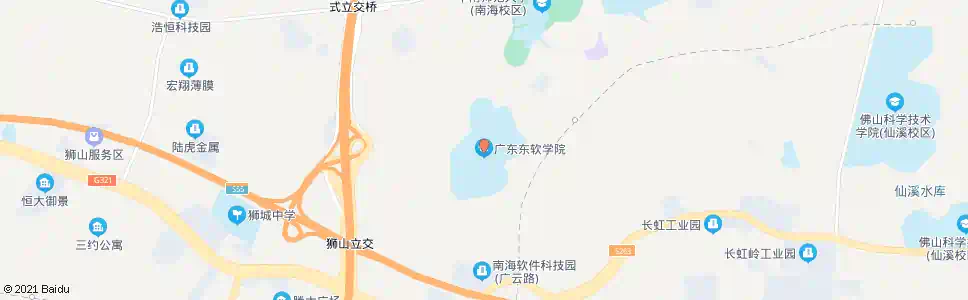 佛山东软学院_公交站地图_佛山公交_妙搜公交查询2025