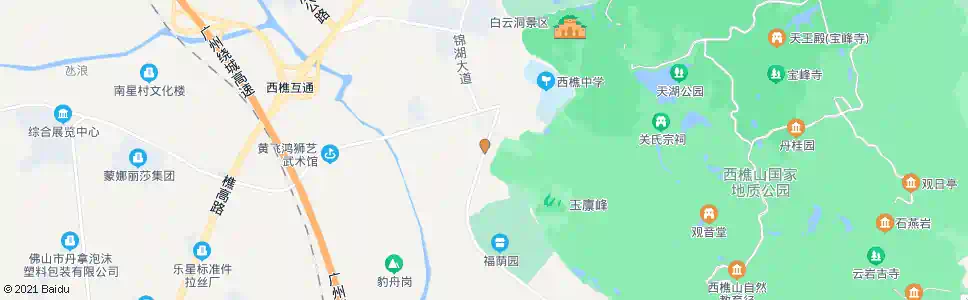 佛山岭西(环山路)_公交站地图_佛山公交_妙搜公交查询2025