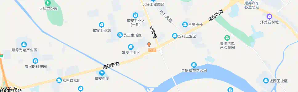 佛山螺沙工业区路口_公交站地图_佛山公交_妙搜公交查询2025