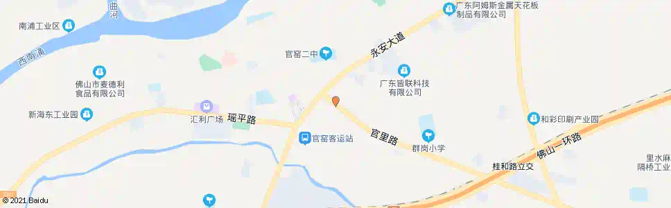 佛山官窑(税局)_公交站地图_佛山公交_妙搜公交查询2025