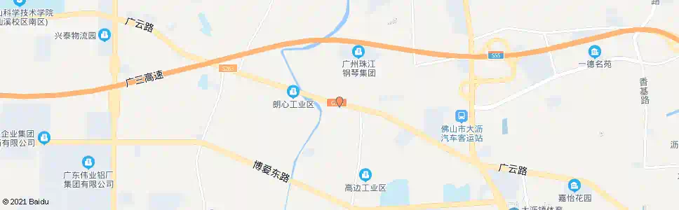 佛山高边_公交站地图_佛山公交_妙搜公交查询2025