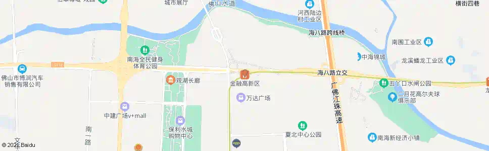 佛山地铁金融高新区站_公交站地图_佛山公交_妙搜公交查询2025