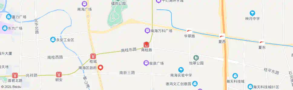 佛山南海路南_公交站地图_佛山公交_妙搜公交查询2025