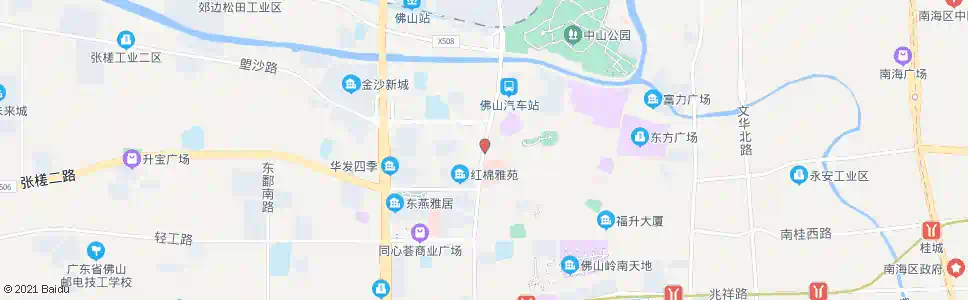 佛山佛山中医院A站_公交站地图_佛山公交_妙搜公交查询2025