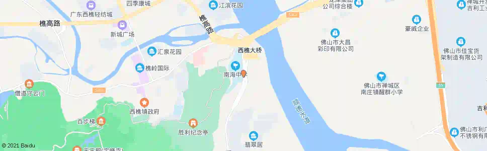 佛山南海中学侧门_公交站地图_佛山公交_妙搜公交查询2025