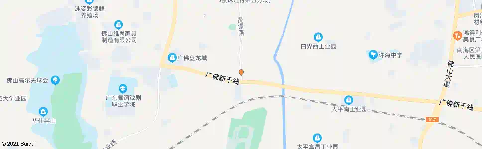 佛山新干线贤谭路口_公交站地图_佛山公交_妙搜公交查询2025