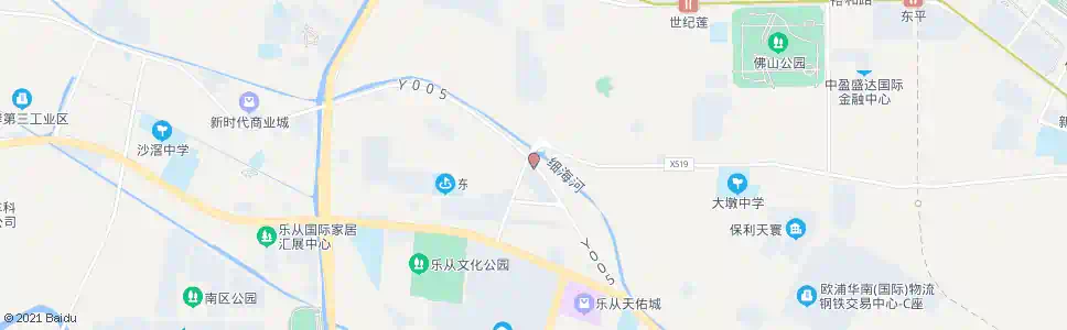 佛山荷村牌坊(三乐路)_公交站地图_佛山公交_妙搜公交查询2025