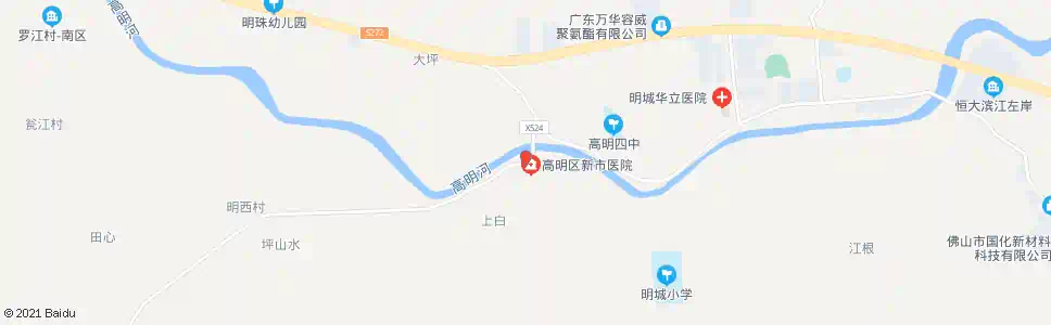 佛山新市医院(东行)_公交站地图_佛山公交_妙搜公交查询2025