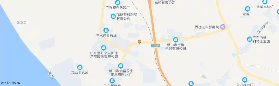 佛山西樵工业园管委会_公交站地图_佛山公交_妙搜公交查询2025